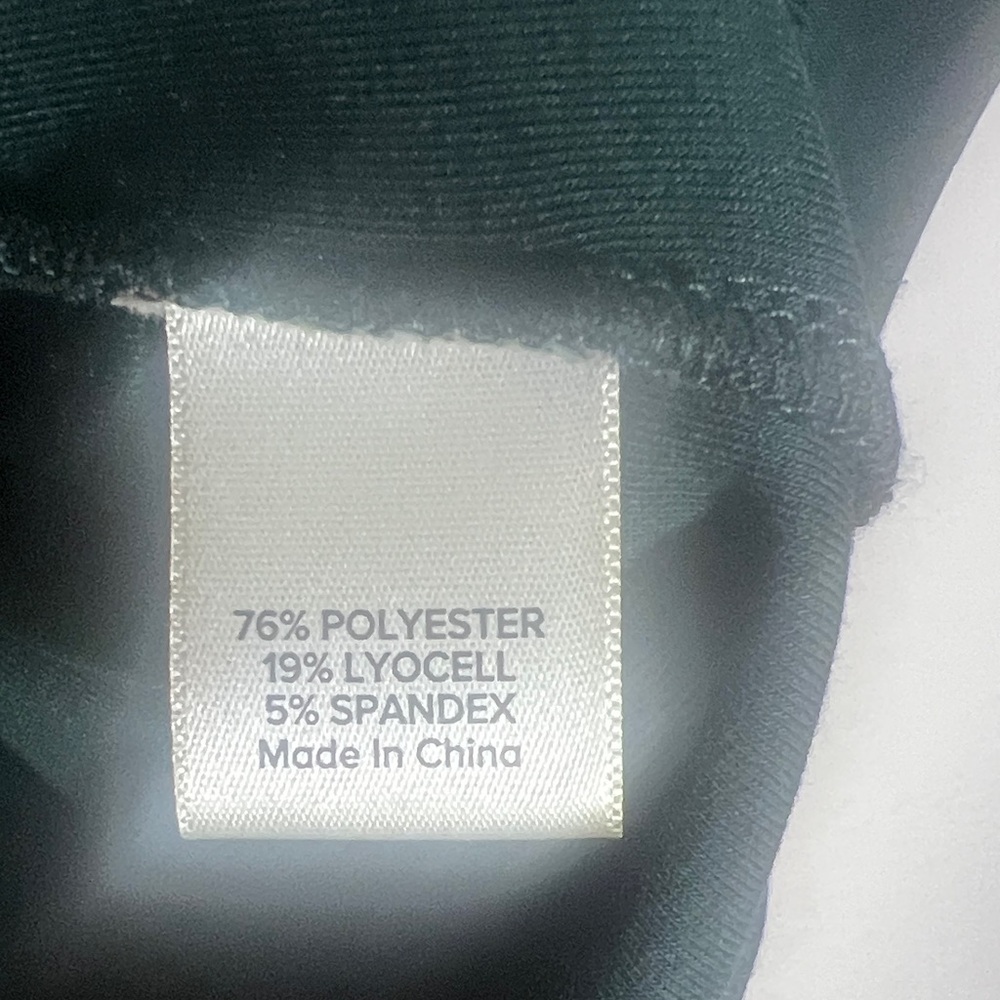 Evereve Dark Green Short Sleeve Cowl Neck Sweater - Picture 9 of 13